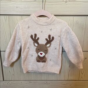 Cozy Zara Christmas Reindeer Sweater for Kids